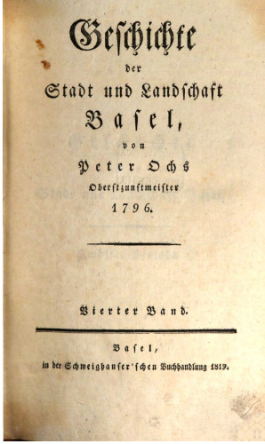 Geschichte der Stadt und Landschaft Basel