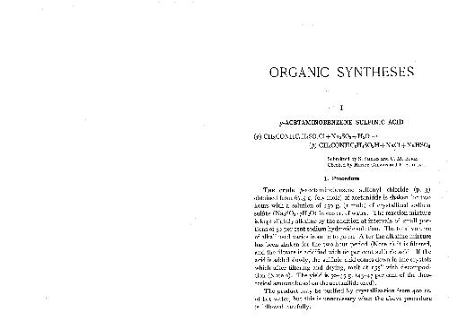 Organic Syntheses