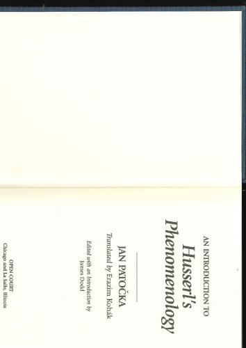 An Introduction to Husserl's Phenomenology