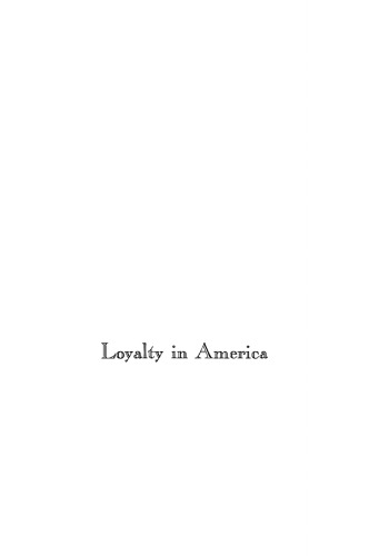 Loyalty in America.
