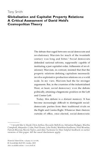 Historical Materialism Journal