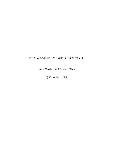 Basic earth imaging(ver.2.4)
