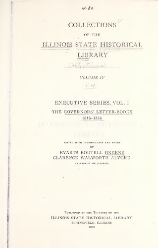 Executive Series (The Governors' Letter-Books 1818-1834)