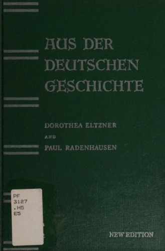 Aus der deutschen Geschichte: Readings from German History