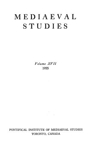 Mediaeval Studies