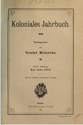 Koloniales Jahrbuch