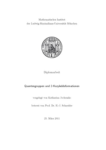 Quantengruppen und 2-Kozykeldeformationen