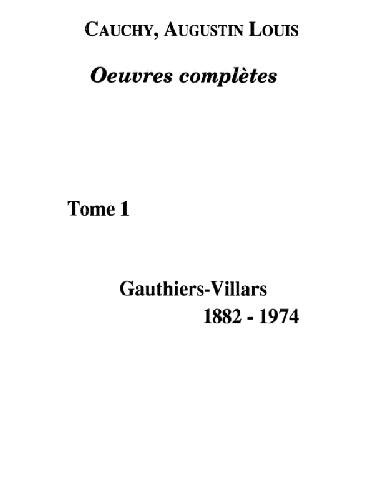 Œuvres complètes