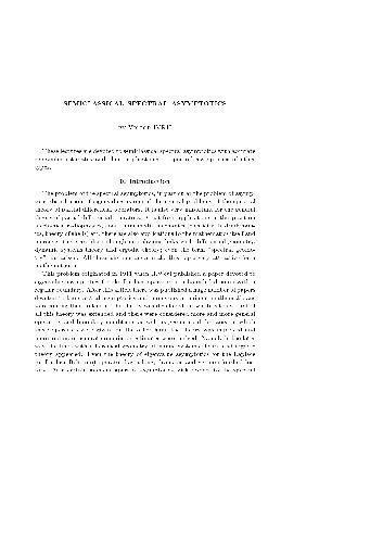 Semiclassical spectral asymptotics