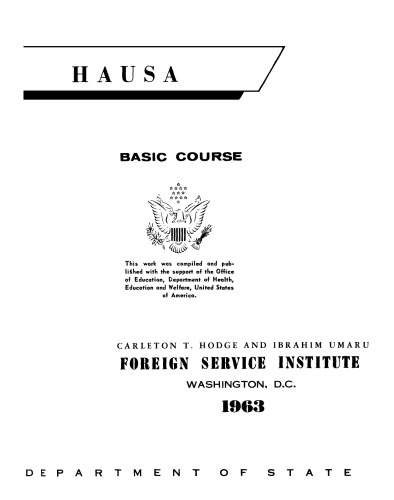 Hausa Basic Course
