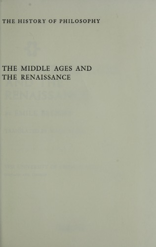 The Middle Ages and Renaissance