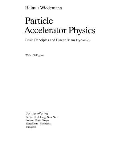 Particle Accelerator Physics