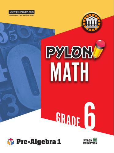 Pylon Math Grade 6: Pre-Algebra I