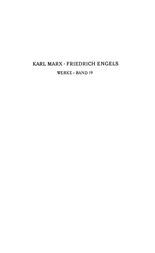 Marx-Engels-Werke (MEW) - Band 19 (Mar 1875 - Mai 1883)