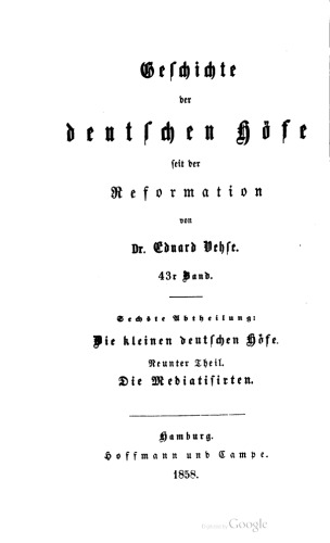 Die kleinen deutschen Höfe