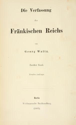 Die Verfassung des Fränkischen Reichs
