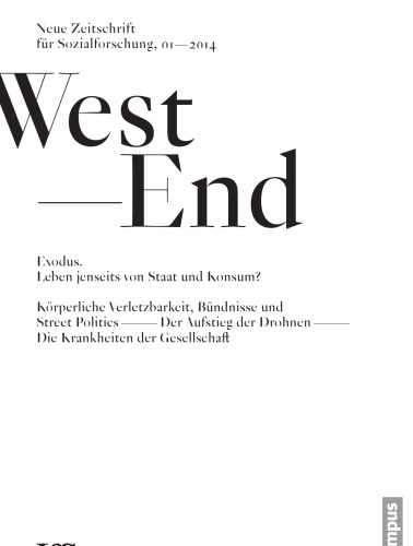West End. Neue Zeitschrift für Sozialforschung, No. 1, 2024