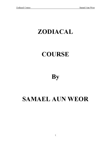Zodiacal course
