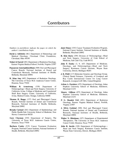 Head and neck cancer: emerging perspectives