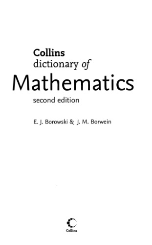 Dictionary of Mathematics