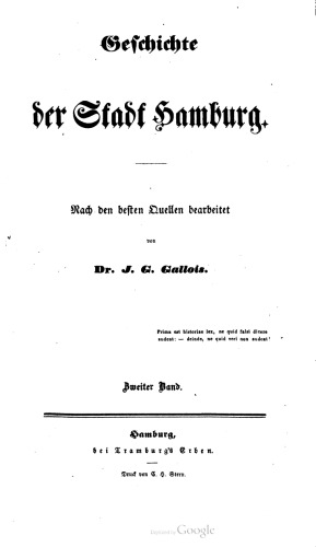Geschichte der Stadt Hamburg