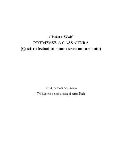 Premesse a Cassandra