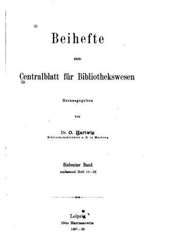 Vorlesungen über die Kunde hebräischer Handschriften, deren Sammlungen und Verzeichnisse