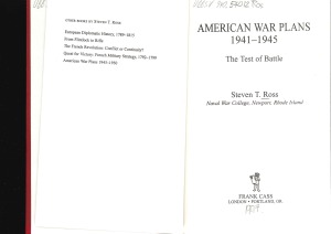 American war plans, 1941-1945. the test of battle