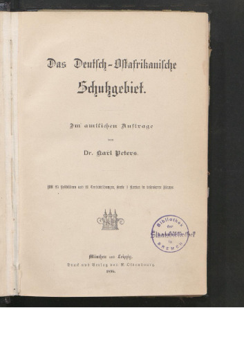 Das Deutsch-Ostafrikanische Schutzgebiet