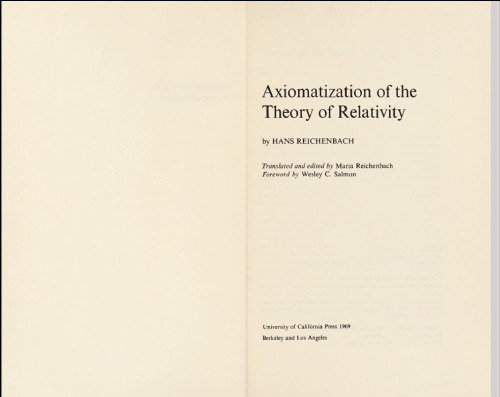 Axiomatization of the theory of relativity
