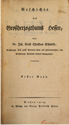 Geschichte des Großherzogtums Hessen
