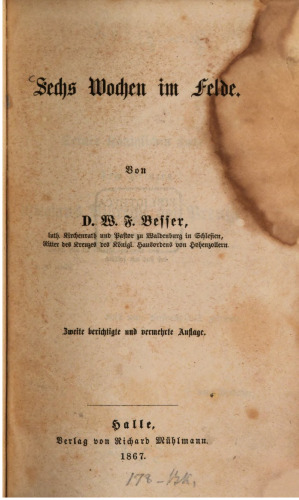 Sechs Wochen im Felde