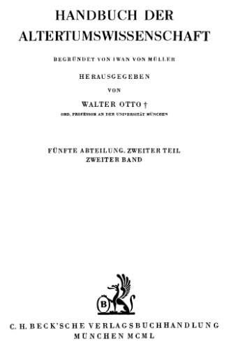 Geschichte der griechischen Religion. II: Die hellenistische und römische Zeit