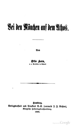 Bei den Mönchen auf dem Athos