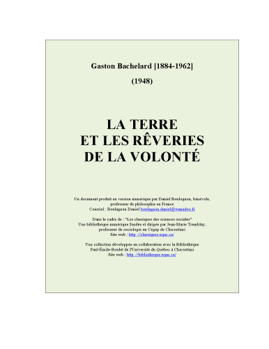 La terre et les rêveries de la volonté