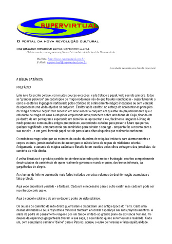 A Bíblia Satânica