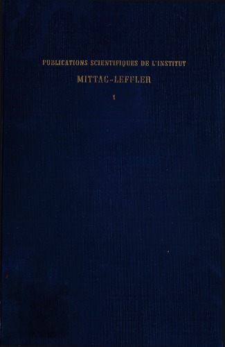 L’intégrale de Fourier et questions qui s’y rattachent. Leçons professées à l’Institut Mittag-Leffler