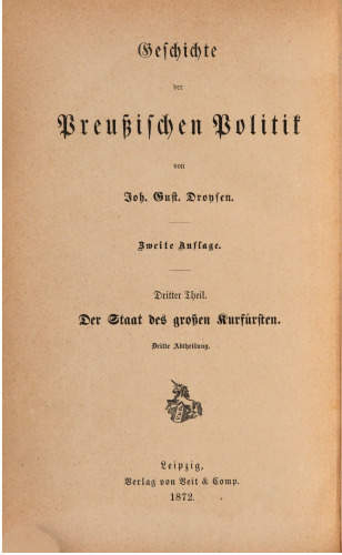 Der Staat des Großen Kurfürsten