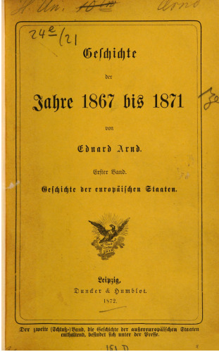 Geschichte der europäischen Staaten