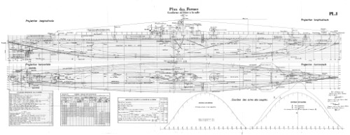Les dessins de navires de la marine française - LE CENTAURE 1932