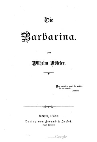 Die Barbarina