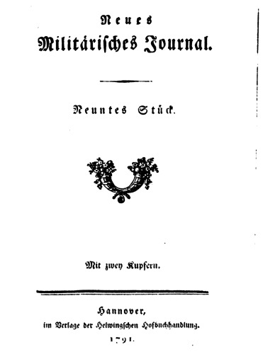 Neues Militärisches Journal