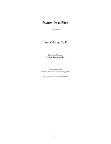 Issues in Ethics