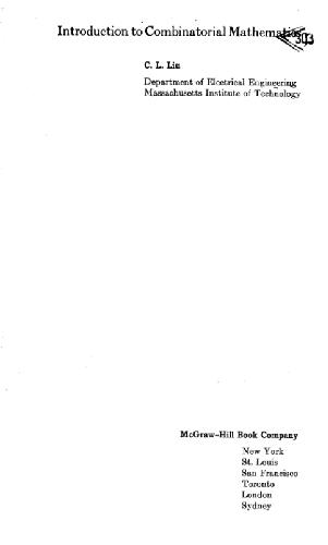 Introduction to combinatorial mathematics
