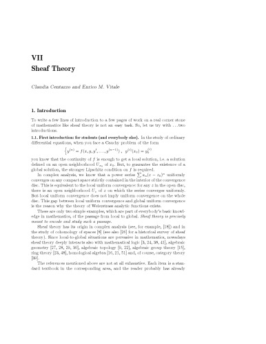 Sheaf Theory [single chapter from "Categorical Foundations ..."]