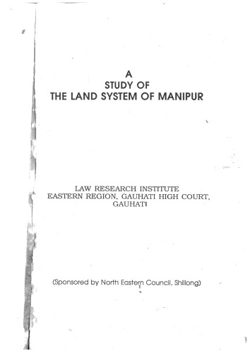 A Study of the Land System of Manipur