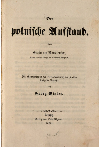 Der polnische Aufstand