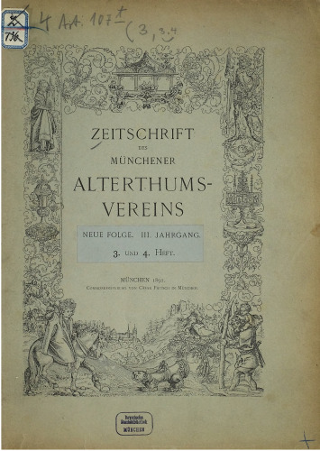 Zeitschrift des Münchener Alterthumsvereins