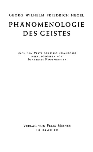 Phänomenologie des Geistes