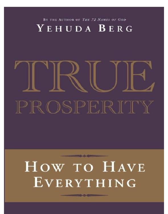 True Prosperity